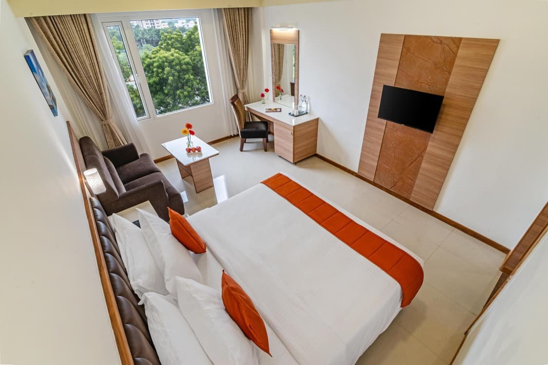 this is suite ac room with balcony of Ganesha Sadan srisailam